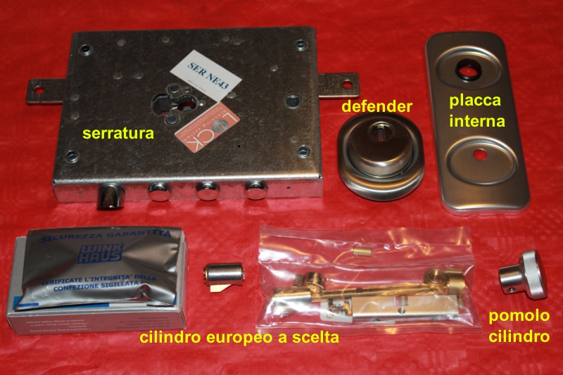 Kit trasformazione serrature dierre cilindro europeo for Serratura cilindro europeo cisa prezzi